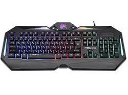 Игровая клавиатура Qumo Spirit, 12 клавиш Fn, 19-KRO, подставка для запястий, Подсветка, Черный, USB