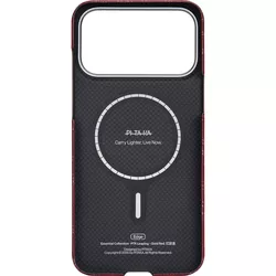 купить Чехол для смартфона Pitaka Iphone 17 Pro Max Ultra-Slim (Monogram-Gold/Red) (KI1702PTKP) в Кишинёве 