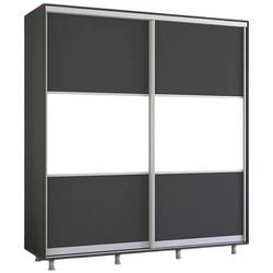 cumpără Dulap Mobildor-Lux Aron-P uși glisante din PAL orizontal (190x60x240H cm) Anthracite în Chișinău 