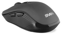 Wireless Mouse SVEN RX-560SW, Silent,  Optical, 800-1600 dpi, 6 buttons, Ergonomic, 1xAA, Grey
