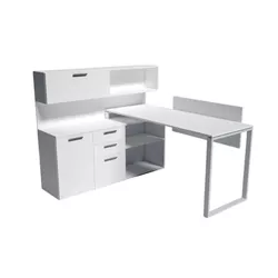купить Офисный стол Indart Basic 04 (150x140x120) в Кишинёве 