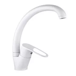 cumpără Bateria bucătărie Sandy 49193 Nobilis pipa F alb mat în Chișinău 