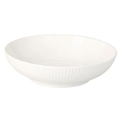купить Тарелка Promstore 55057 Farfurie de servire Siaki 20cm Ribbed, New Bone, alb, porțelan в Кишинёве 