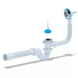 купить Сифон для ванны Aniplast E156EU ANI pentru cada la 1 1/2", cu tub flexibil, Ø40x50 в Кишинёве 