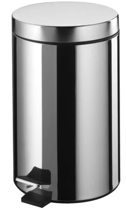 купить Урна для мусора Bisk 00056 cu pedala 7L inox, crom, BISK в Кишинёве 