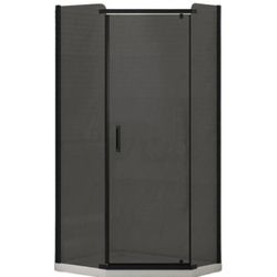 купить Душевая кабина New Trendy New Komfort Black Pentagonal 90x90x195 Hinged, K-0807 в Кишинёве 