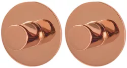 купить Вешалка для ванной Bisk 08584 Set cuere (2buc.) STYLE, cupru в Кишинёве 