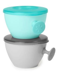 Набор для кормления Skip Hop Soft Grey + Turquoise