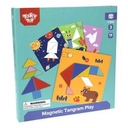 cumpără Puzzle Tooky Toy R25B /43 (71182) tangram din lemn cu magnet TF642 în Chișinău 