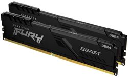 16GB DDR4-3600MHz  Kingston FURY Beast RGB (Kit of 2x8GB) (KF436C17BBAK2/16), CL17, 1.35V, Black
