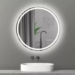 купить Зеркало для ванной Bayro Gama круглое 700x700 LED touch в Кишинёве 