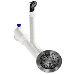 cumpără Sifon pentru chiuvetă bucătărie Helika-AquaSanita AQF-001V-T Graphite în Chișinău 