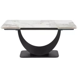 купить Стол Halmar FERNANDO marmura alb/negru (92700334) в Кишинёве 
