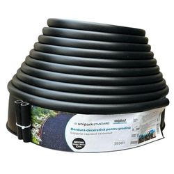 cumpără Decor Uniplast 39907 Bordura gazon 103mmx12mmx10m (negru) Unipark ECO în Chișinău 