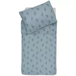 cumpără Lenjerie de pat pentru copii Jollein 003-005-68053 Set Huse de plapuma si perna Miffy Shadow Sea Green, 100x140 cm în Chișinău 