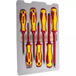 купить Отвёртка King Tony 30607MR отвертки, изолированные (шлицевые и PZ) 7 пр. в Кишинёве 