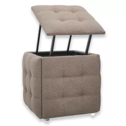 купить Пуф Nex Home Cub Transformer 5 scaune in 1 N52, Maro Teddy в Кишинёве 