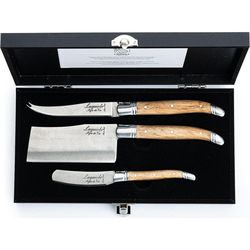 cumpără Set cuțite Laguiole Luxury Line 3 Cheese Knives Olive set 3 buc. in cutie lemn în Chișinău 