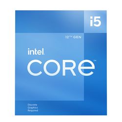 CPU Intel Core i5-12400F 2.5-4.4GHz (6P+0E/12T,18MB, S1700, 10nm, No Integ.Graphics, 65W) Box