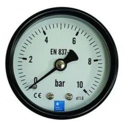 cumpără Accesoriu sisteme de încălzire Hydro S Manometru 0-10bar, 1/4" M, cu ieşire în spate (Axial) (0840011) în Chișinău 