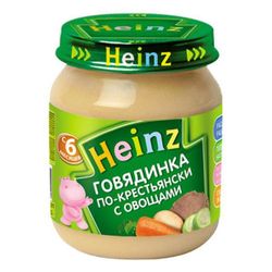 Heinz пюре говядина по-крестьянски 6+мес. 120г