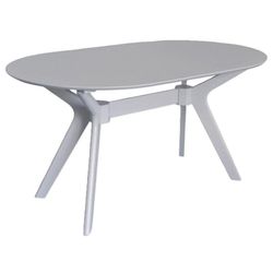 купить Стол Evelin di Costacurta Raffles Oval White, 1500x900x750 (нераскладной) в Кишинёве 