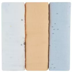 cumpără Accesoriu pentru înfășat Kikka Boo 31103010095 Pelinci de muselina Stripy Friends, 75x75cm, 3buc în Chișinău 