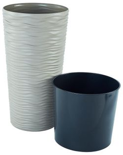 cumpără Ghiveci pentru flori Aleana 115098 Fiujin d35.5x66 cm, cacao în Chișinău 