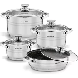 cumpără Set veselă Konighoffer Набор посуды Bari Silver 8pcs în Chișinău 