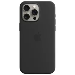 cumpără Husă pentru smartphone Apple iPhone 15 Pro Max Silicone MagSafe Black MT1M3 în Chișinău 