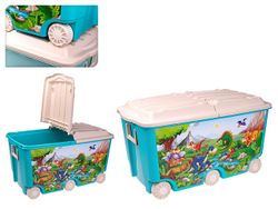 Контейнер для игрушек Пластишка 66l, 69X40X39cm, голубой