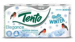 Туалетная бумага TENTO 3 слоя 17м*8 Snowy/Hello Winter