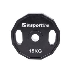 Диск металлический обрезиненный 15 кг, d=50 мм inSPORTline Ruberton 15899 (3579)