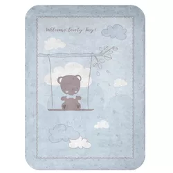 cumpără Lenjerie de pat pentru copii Kikka Boo 31103020161 Paturica super moale Dream Big Blue, 80/110 cm în Chișinău 