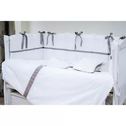 cumpără Lenjerie de pat pentru copii PernaMea Set lenjerie 8 piese Renaissance Gri (PM.101641/1) în Chișinău 