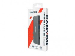Docking Station Canyon DS-5B, 7-in-1, 1xUSB Type-C, 1xUSB 3.0, 1xUSB 2.0, PD 100W, 2xHDMI 4, TF, SD