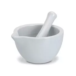 cumpără Accesoriu pentru bucătărie Excellent Houseware 11885 Ступка и пестик 10x6cm, фарфор, белый în Chișinău 