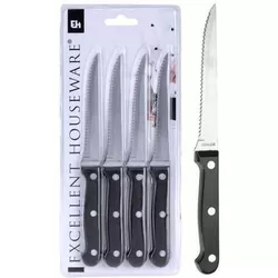 купить Набор ножей Excellent Houseware 38189 Набор ножей для стейка 4шт лезвие 11сm, длина 21cm в Кишинёве 