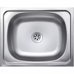купить Мойка кухонная Sanitec раковина S404D сатинированная 40x50-0,4(430) в Кишинёве 