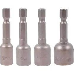 cumpără Set de tubulare, bite, duze Hoteche 251028 4 biți cu cap tubular 6/8/10/12x48mm în Chișinău 