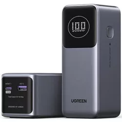 купить Аккумулятор внешний USB (Powerbank) Ugreen 35526B Nexode Flight Approved 12000mAh, Grey в Кишинёве 