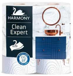 Полотенца бумажные Harmony Clean Expert XXL 2 слоя 35м*2