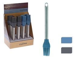 Perie pentru patiserie Cucina 26.5cm din silicon, maner metalic