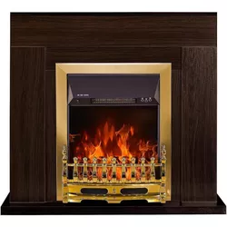 купить Камин электрический ArtFlame Agnes & Galileo gold, 850x950x300 mm, Wenge в Кишинёве 
