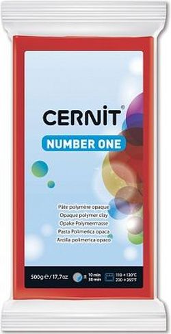 Полимерная глина CERNIT N1 500г, рождественский красный 463