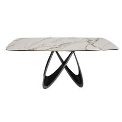 купить Стол Deco Rino 180/260x100xH76 White (KL-188) + Golden Legs в Кишинёве 