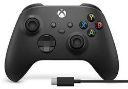 Controller wireless Xbox Series With Cable, Black