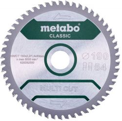купить Диск отрезной Metabo 628663000 Panza ferastrau circular Multi CUT classic HW/CT 190x30, Z54 FZ/TZ 5° в Кишинёве 