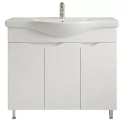 cumpără Dulap pentru lavoar Mashtab 11828 Print cu 3 usi 90cm Alb în Chișinău 