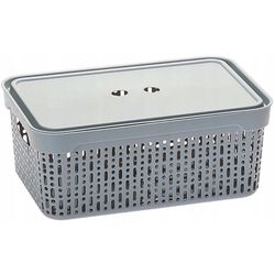 купить Короб для хранения Promstore 57116 Morsetta XL, 39.3x30x13cm, gri в Кишинёве 